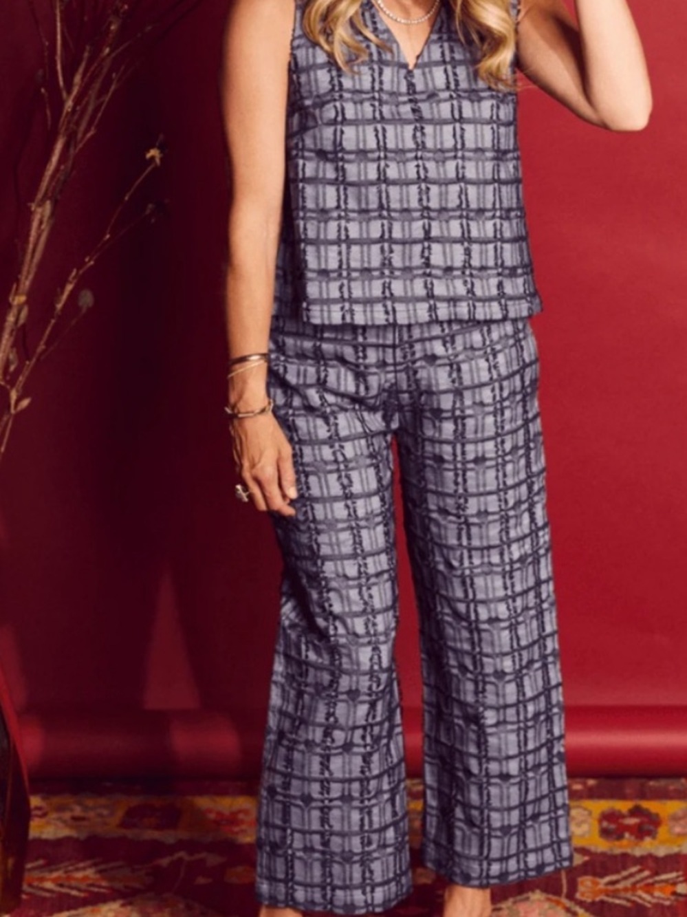 Buru Fringe Trim Accent Pant